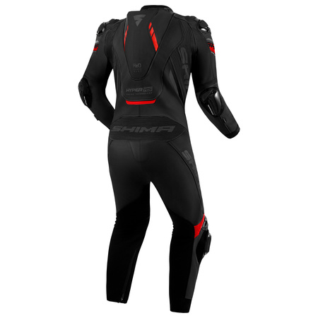 1-Częściowy Kombinezon Motocyklowy SHIMA HYPER-RS czarny czerwony
