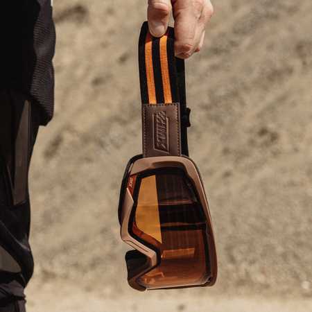 GOGLE IMX ENDURANCE RUST GOG BROWN/ORANGE (SZYBA ORANGE + CLEAR)