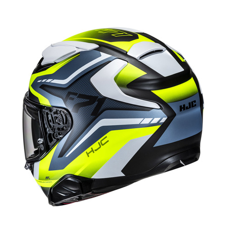 Kask integralny HJC F71 FES YELLOW BLUE