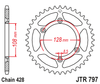 Zębatka Tylna JT JTR797.57