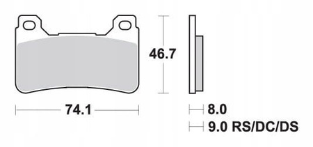 Klocki Hamulcowe SBS 809HS