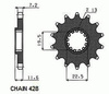 Zębatka Przednia Sunstar SUNF220-14