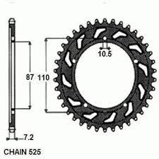Zębatka Tylna Sunstar SUNR1-4386-49