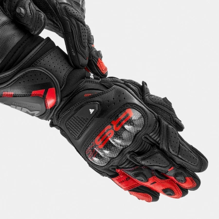 Rękawice Motocyklowe SHIMA RS-3 BLACK RED czarny czerwone