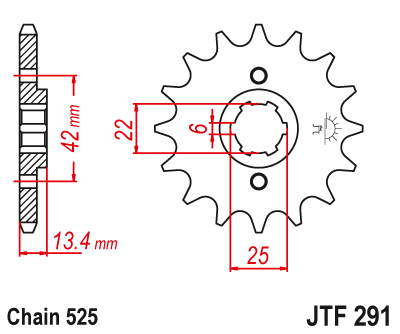Zębatka Przednia JT JTF291.15