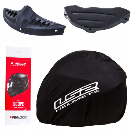 Kask Szczękowy LS2 FF902 SCOPE II SOLID czarny matowy