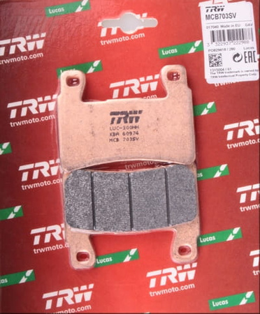 Klocki Hamulcowe TRW MCB703SV