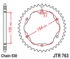 Zębatka Tylna JT JTR763.40