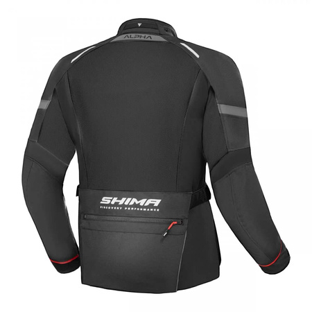 Kurtka Motocyklowa Męska 3w1 SHIMA ALPHA BLACK