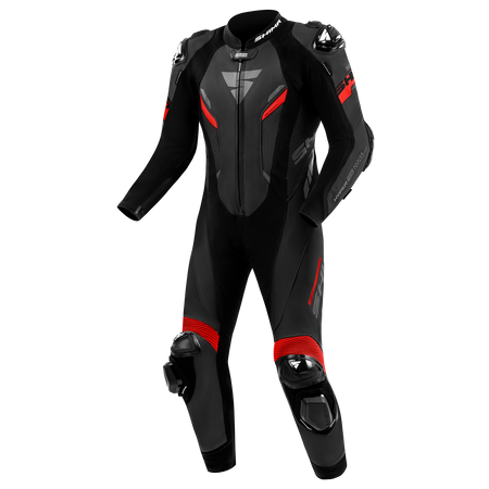 1-Częściowy Kombinezon Motocyklowy SHIMA HYPER-RS czarny czerwony