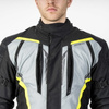 Męska Kurtka Motocyklowa Ozone Tour III Black Grey Fluo