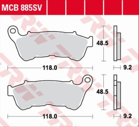 Klocki Hamulcowe TRW MCB885SV