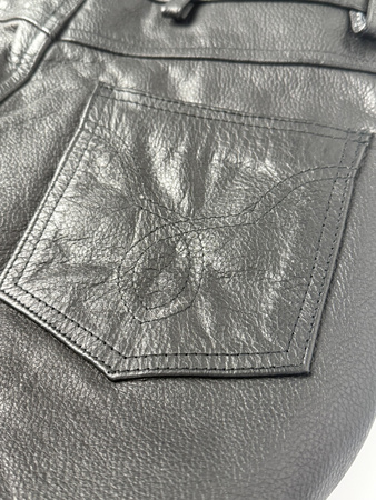 EUROSTARS SPODNIE SKÓRZANE EU506 BLACK 28