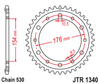 Zębatka Tylna JT JTR1340.45
