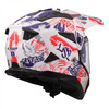Kask Adventure LS2 MX702 PIONEER II WHITE BLUE RED