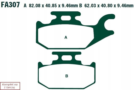 Klocki Hamulcowe EBC FA307TT