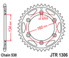 Zębatka Tylna JT JTR1306.42