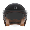 Kask Otwarty Motocyklowy NOX NP105 HERITAGE LEATHER BLACK BROWN MATT