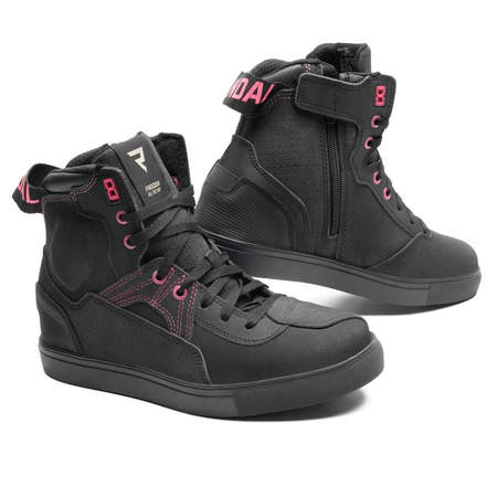 Damskie Buty Motocyklowe Rebelhorn Vandal Black/Pink