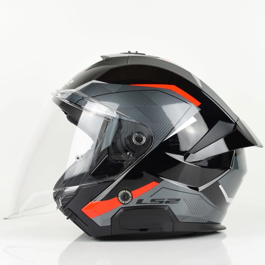 Kask LS2 OF618 VERSO II Czarny Czerwony
