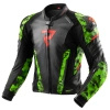 Kurtka Skórzana Motocyklowa REBELHORN VELOCE CAMO BLACK GREEN RED