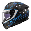 Kask Motocyklowy Integralny LS2 FF808 STREAM II GALDAM BLACK BLUE