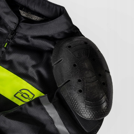 Męska Kurtka Motocyklowa Ozone Dart Black Fluo