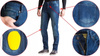 Spodnie Motocyklowe Ozone Star II Regular Washed Blue