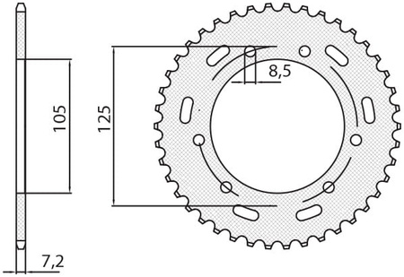 Zębatka Tylna Sunstar SUNR1-2446-50