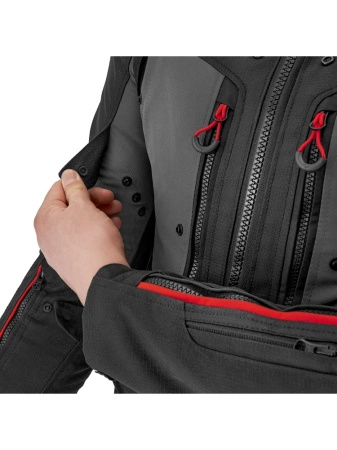 Kurtka Motocyklowa SHIMA DUNE JKT czarny czerwony