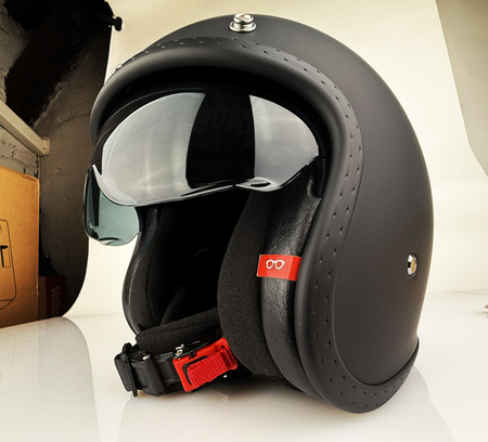 Kask Otwarty Apex JI100 SOLID MATT czarny matowy