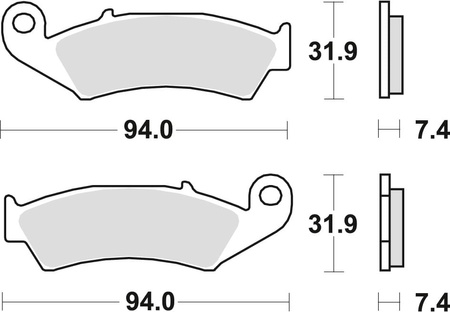 Klocki Hamulcowe TRW MCB574SI