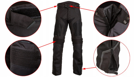 Spodnie Motocyklwe Rebelhorn Hiflow III Black