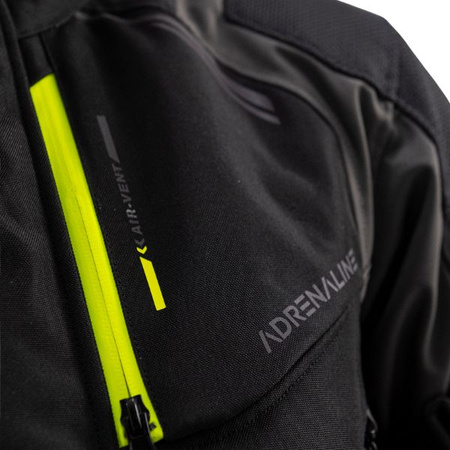 Kurtka Męska Tekstylna ADRENALINE BERGEN GREY FLUO