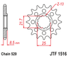 Zębatka Przednia JT JTF1516.16