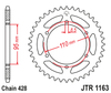 Zębatka Tylna JT JTR1163.45