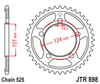 Zębatka Tylna JT JTR898.42