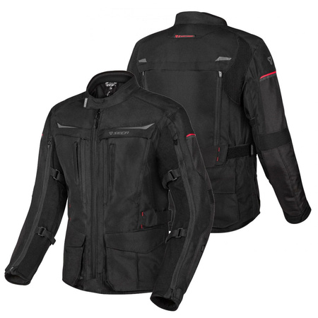 Tekstylna Kurtka Motocyklowa SECA DISCOVERY BLACK
