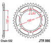 Zębatka Tylna JT JTR866.47