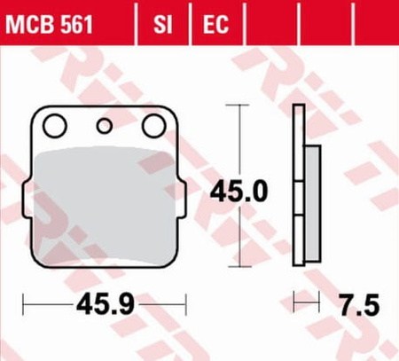 Klocki Hamulcowe TRW MCB561EC