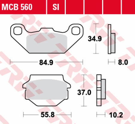 Klocki Hamulcowe TRW MCB560SI