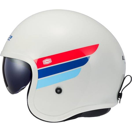 Kask Otwarty LS2 OF599 SPITFIRE II RETRO biały