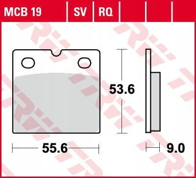 Klocki Hamulcowe TRW MCB19