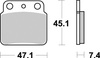 Klocki Hamulcowe TRW MCB626SI