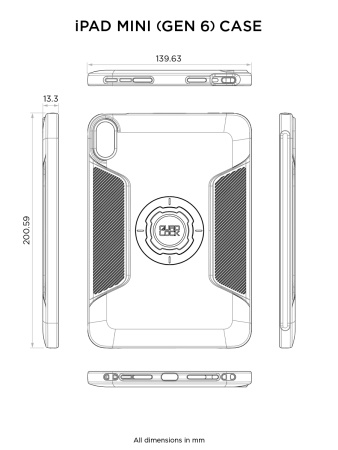 QUAD LOCK ETUI MAG - IPAD MINI 6