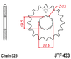Zębatka Przednia JT JTF433.14