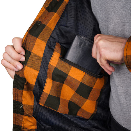 Koszula Motocyklowa WOLF LS02 HOOD RED