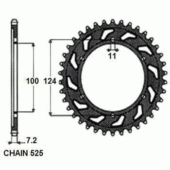 Zębatka Tylna Sunstar SUNR1-4436-40