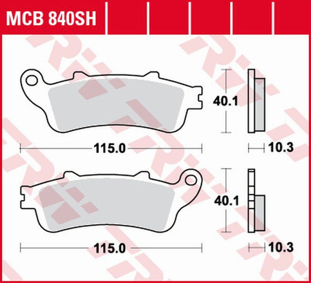 Klocki Hamulcowe TRW MCB840SH