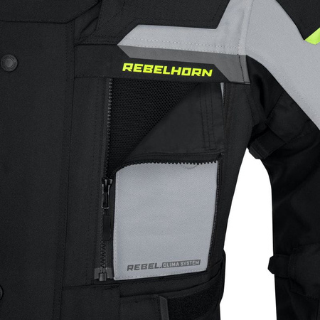 Męska Kurtka Rebelhorn Cubby IV Black Grey Fluo
